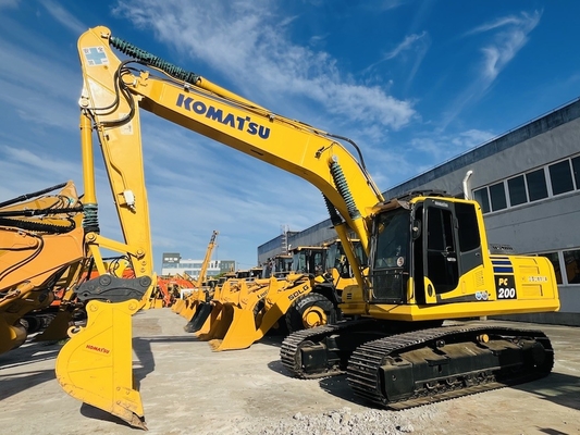 20 toneladas 100% de segunda mão Komatsu PC200-8 Excavadora de rastreador Excavador usado Original Japão Komatsu SAA6D107E-1
