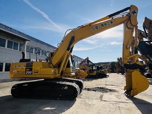 20 toneladas 100% de segunda mão Komatsu PC200-8 Excavadora de rastreador Excavador usado Original Japão Komatsu SAA6D107E-1