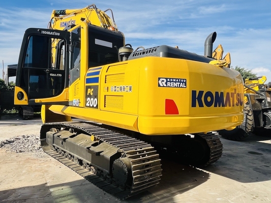 20 toneladas 100% de segunda mão Komatsu PC200-8 Excavadora de rastreador Excavador usado Original Japão Komatsu SAA6D107E-1