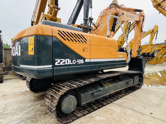 22 toneladas Hyundai Digger original de segunda mão Hyundai R220LC-9S Crawler Excavator