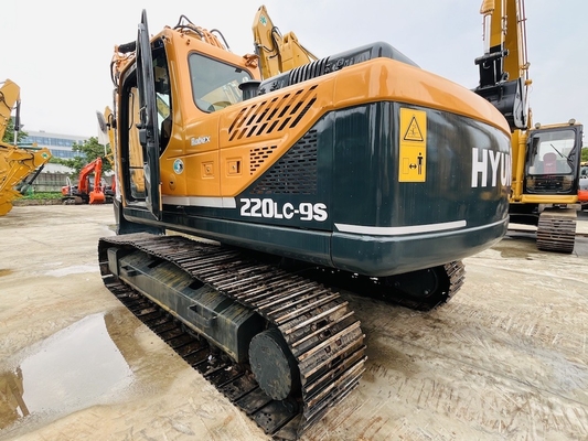 22 toneladas Hyundai Digger original de segunda mão Hyundai R220LC-9S Crawler Excavator