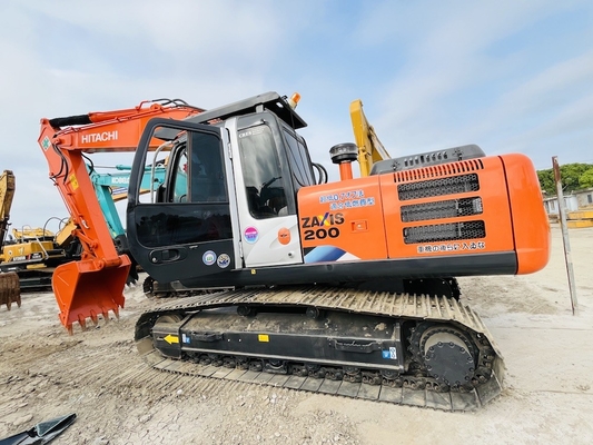 20 Ton Original Japão Usado Hitachi ZX200-3G Crawler Excavator Motor ISUZU