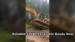 Japão original usou boas condições da máquina escavadora de esteiras CAT 320BL pronta para enviar